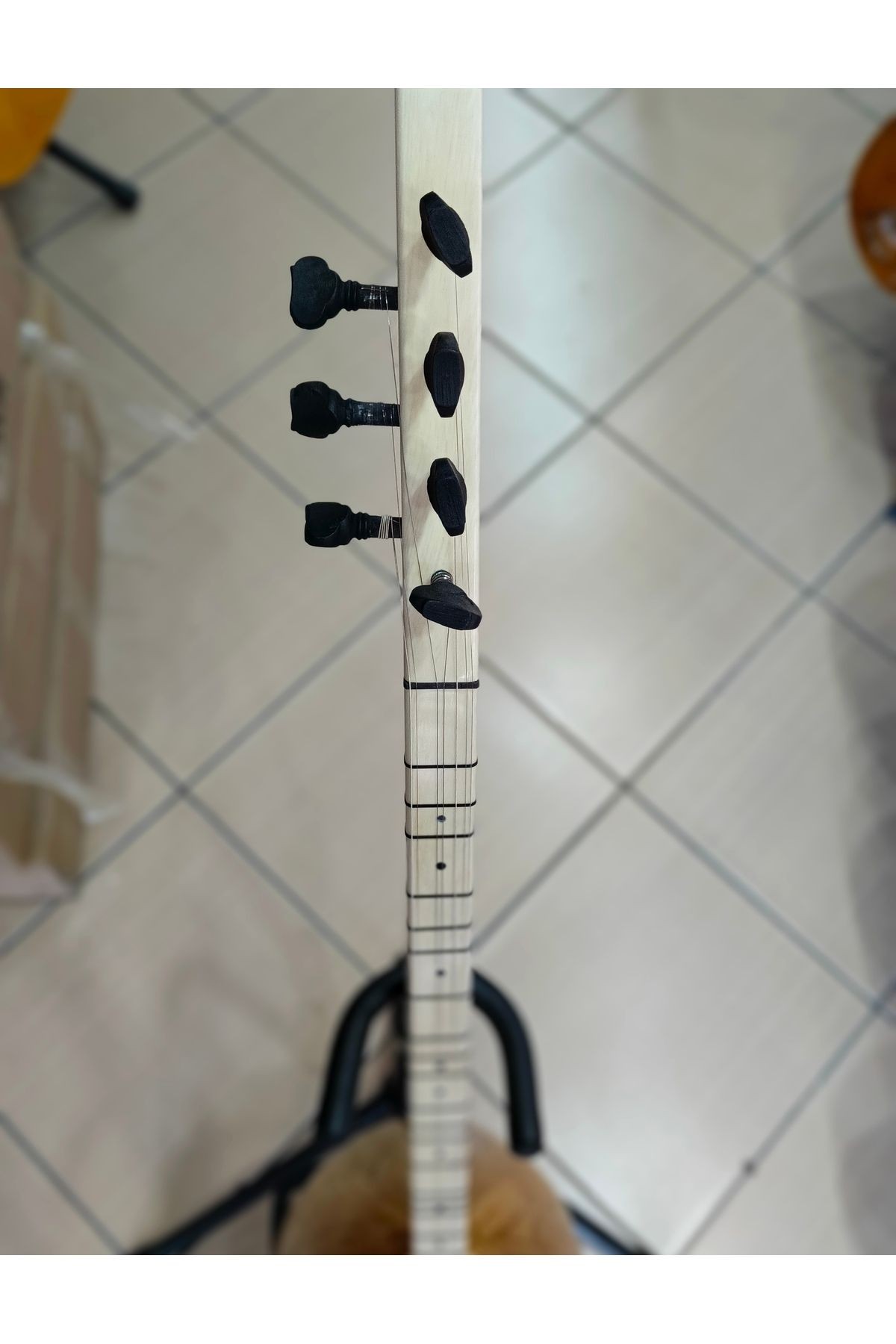 Kestane Tekne Profesyonel Kısa Sap Bağlama (kılıf, yedek tel, mızrap hediye)