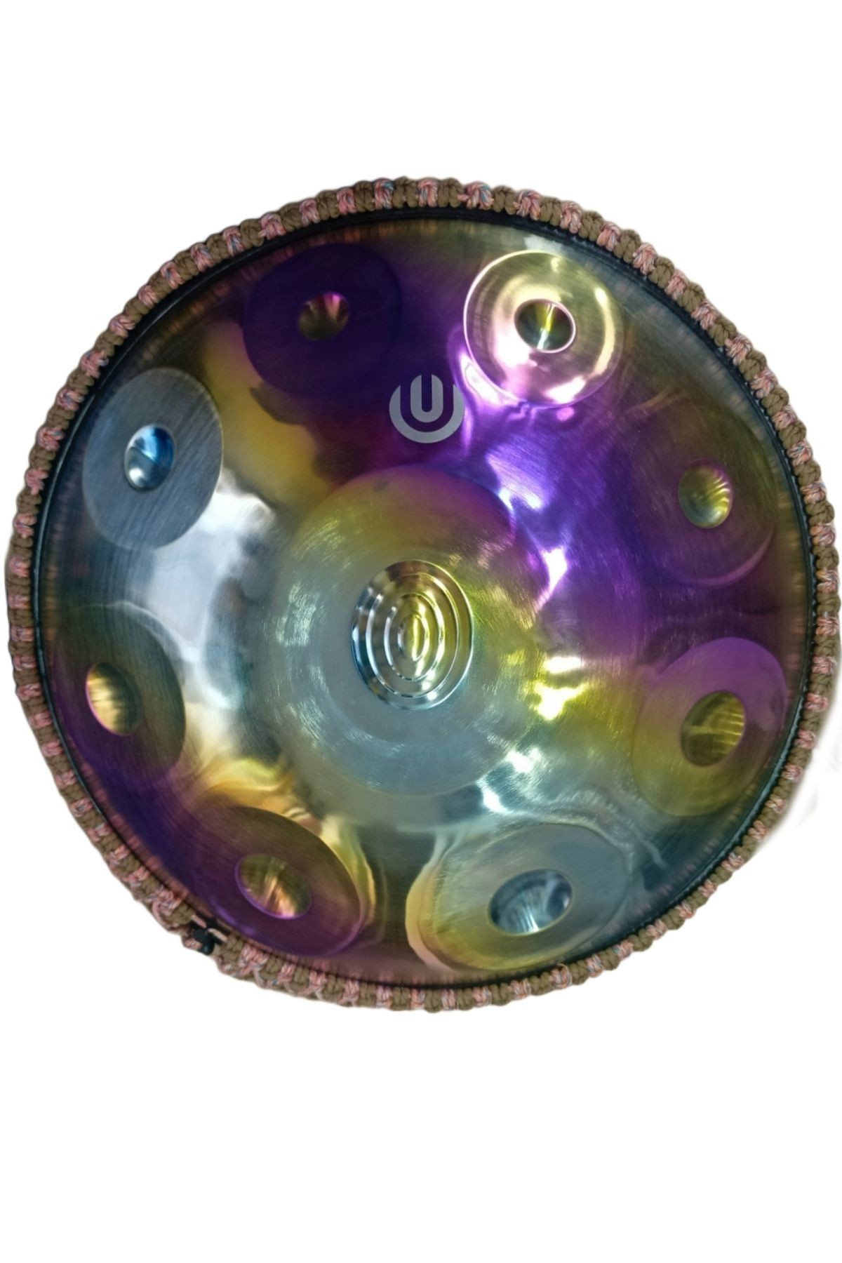 Titanium Handpan 9 Nota Re Minör - Kılıflı (renkli kuşak hediye)