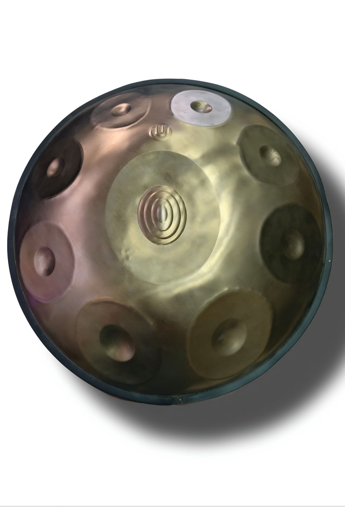 Titanium Handpan 9 nota Re Minör - Kılıflı (renkli kuşak hediye)