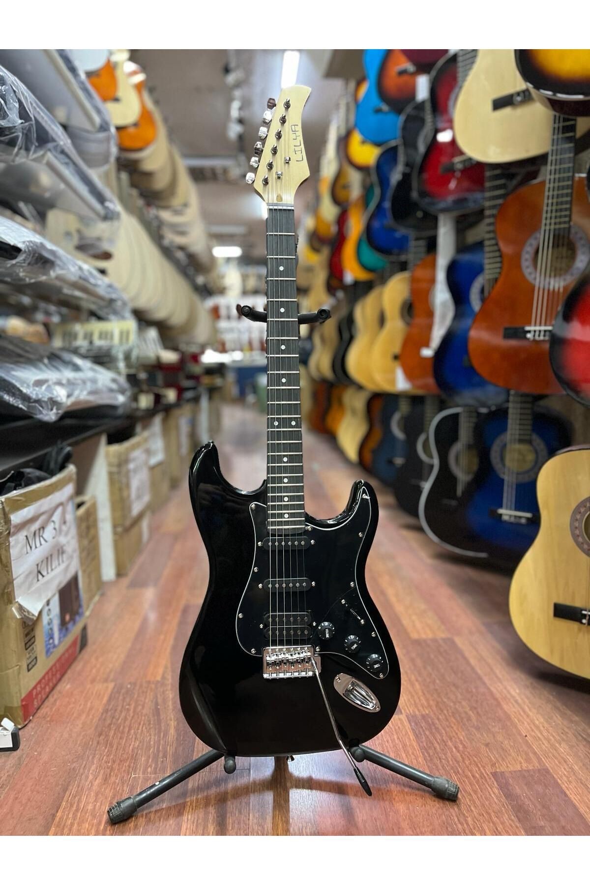 Lilya Elektro Gitar Strat 2 Single 1 Humbacker Hss