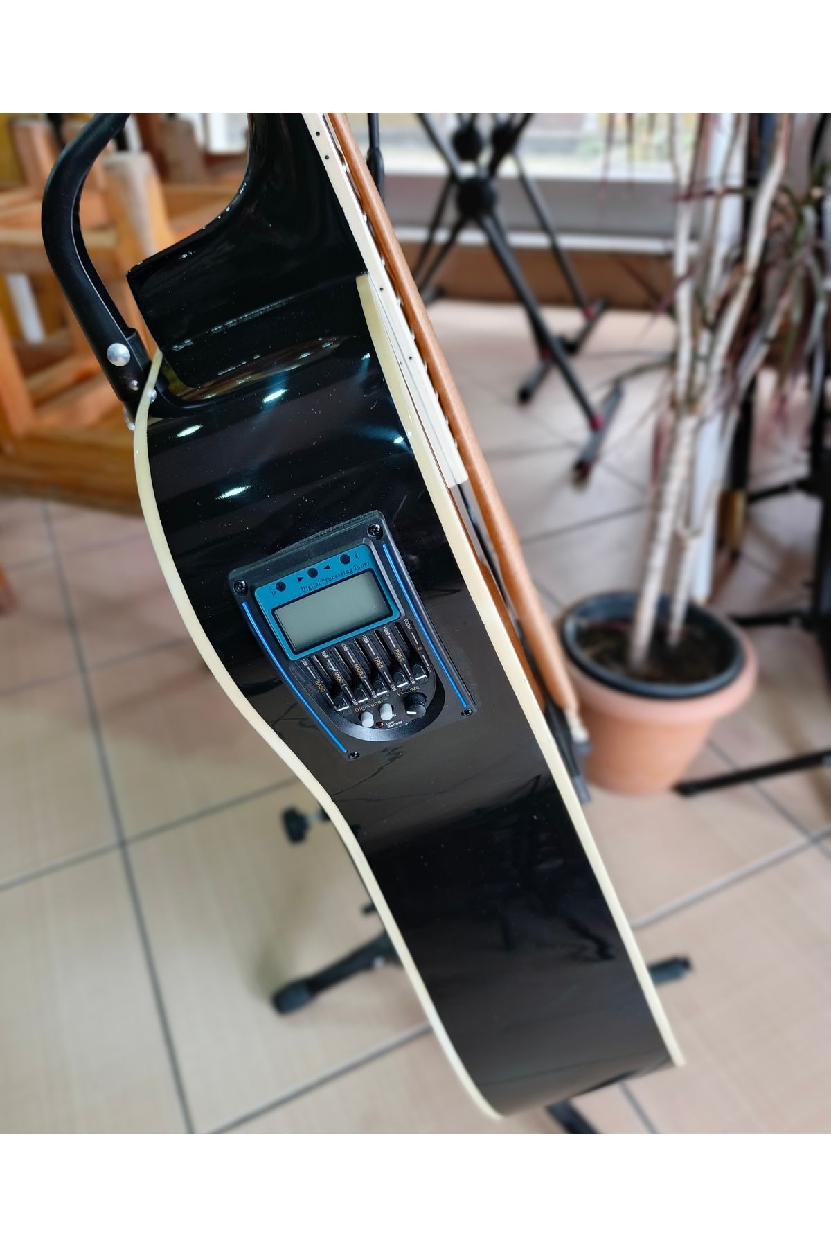 Elektro Akustik Kesik Kasa Gitar (pena+jak kablosu hediye)