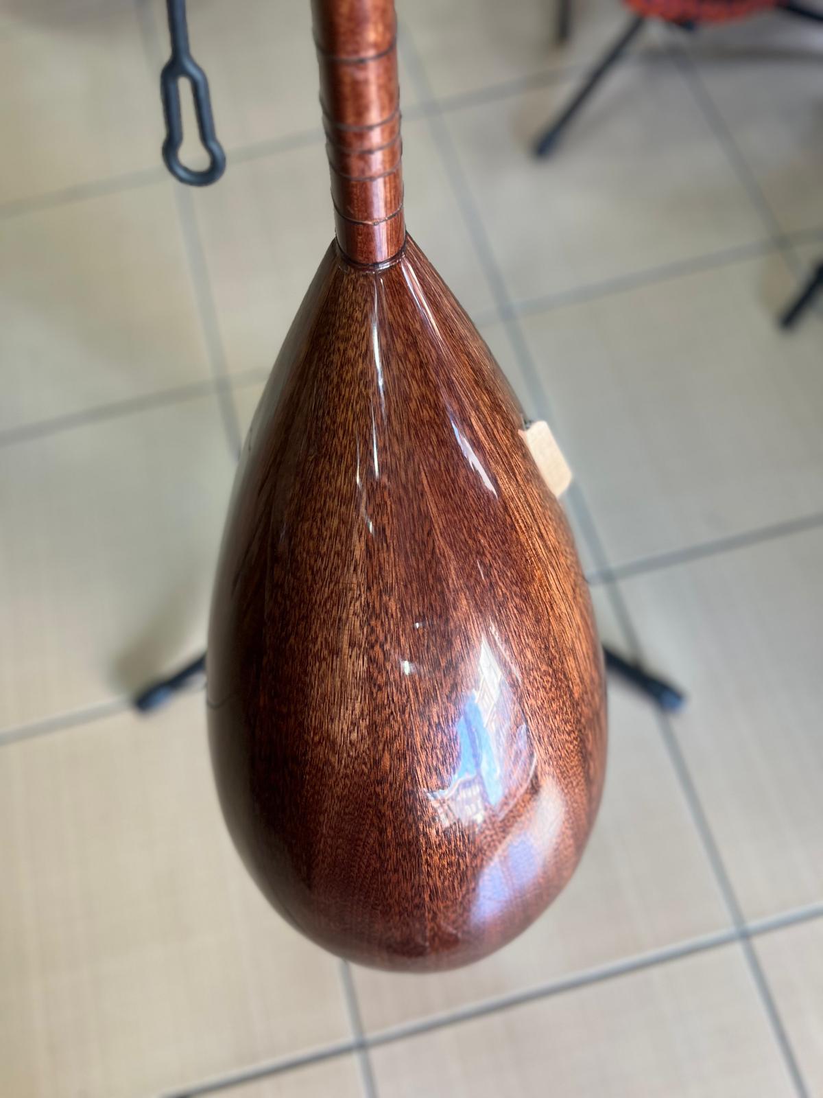 Profesyonel Maun Tekne Kısa Sap Bağlama(kalın soft kılıf, yedek Tel ve mızrap hediye)