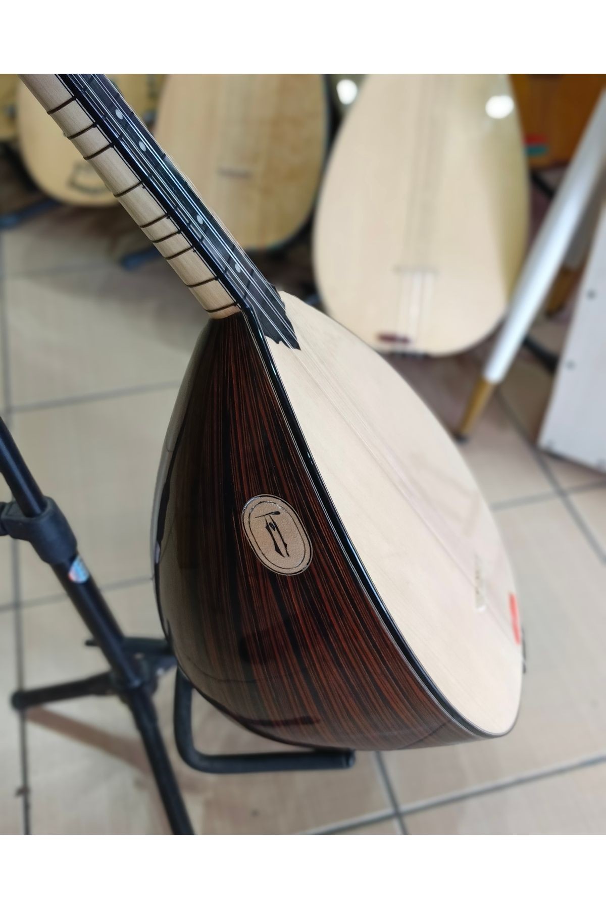 39 cm Pelesenk Tekne Kısa Sap bağlama (kılıf, yedek Tel, mızrap hediye)