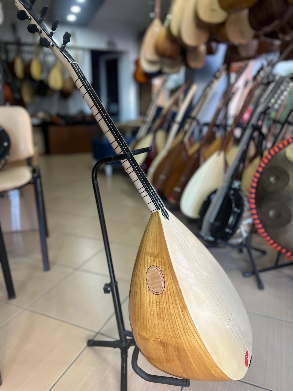 Profesyonel Dut Tekne Kısa Sap Bağlama (kalın kılıf, yedek tel ve mızrap hediye)