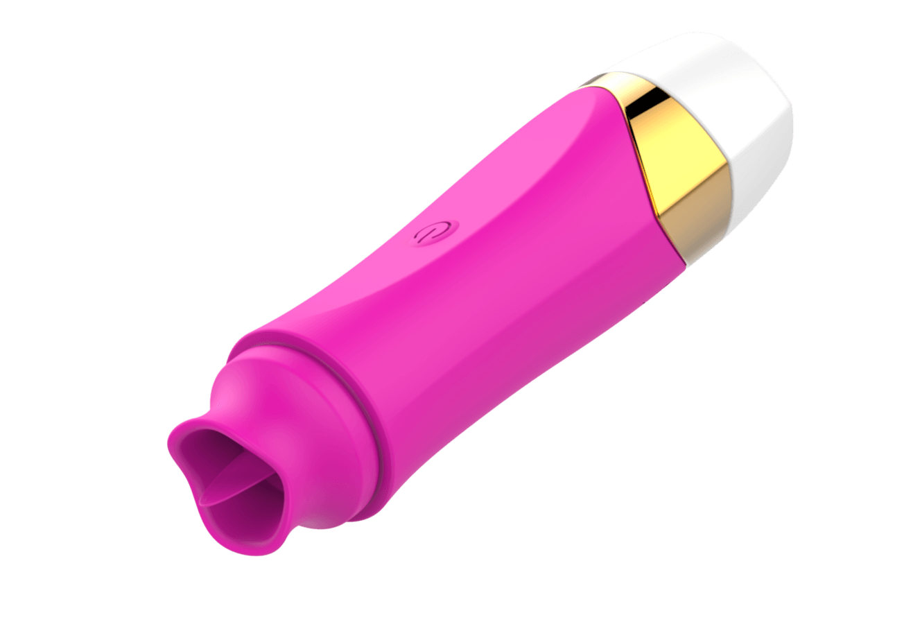 Sex Tongue Vibrators - Klitoriks Uyarıcılı, 12 Fonksiyonlu Dil Şekilli Silikon Vibratör