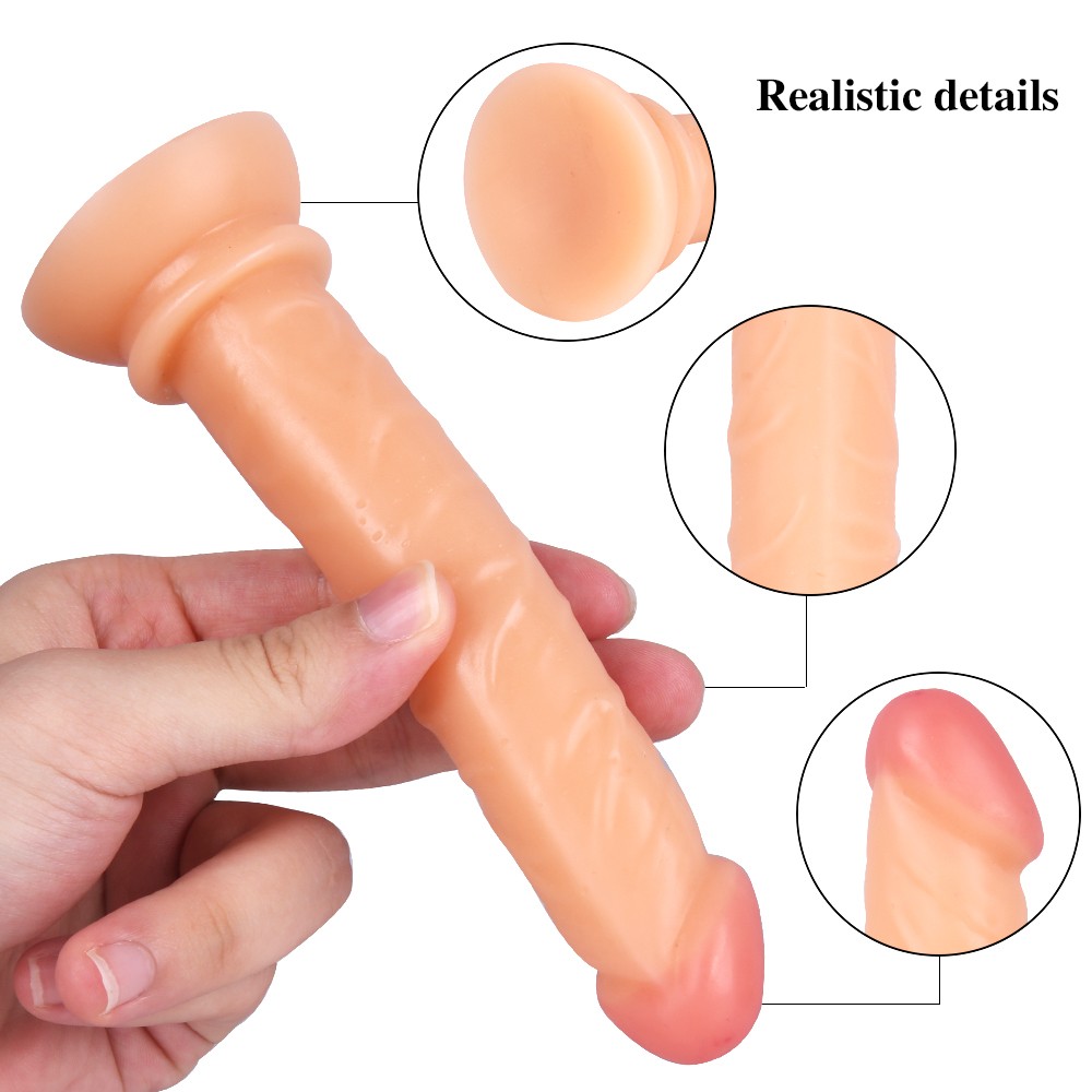 15CM Testissiz Gerçekçi Anal Dildo - Kompakt ve Gerçekçi Tasarım