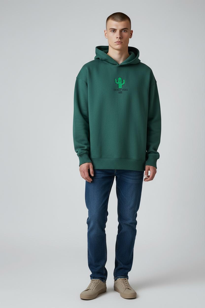 Don't Hug Me Oversize Unisex Kapüşonlu Sweatshirt