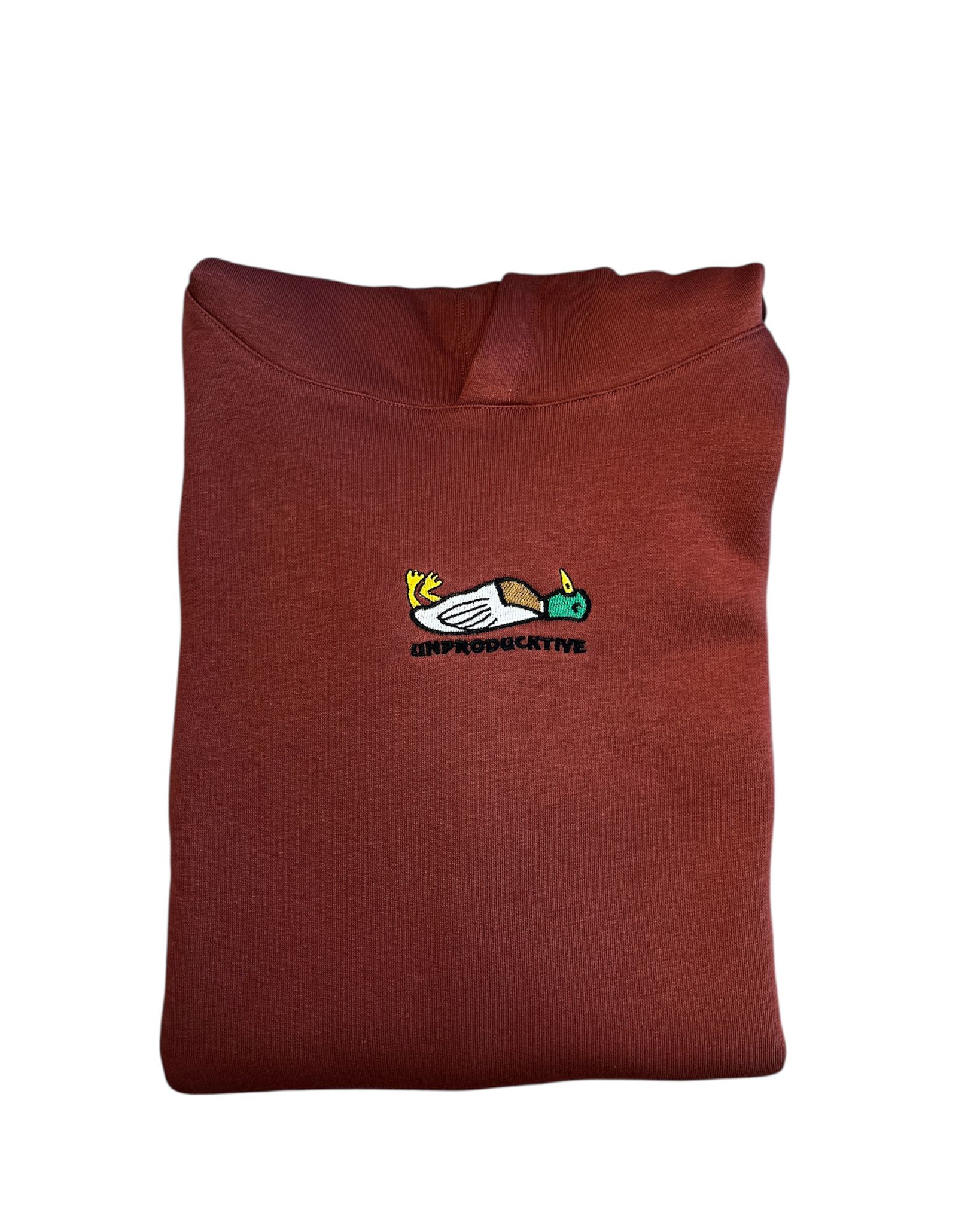 UnProductive Oversize Unisex Kapüşonlu Sweatshirt Şardonlu