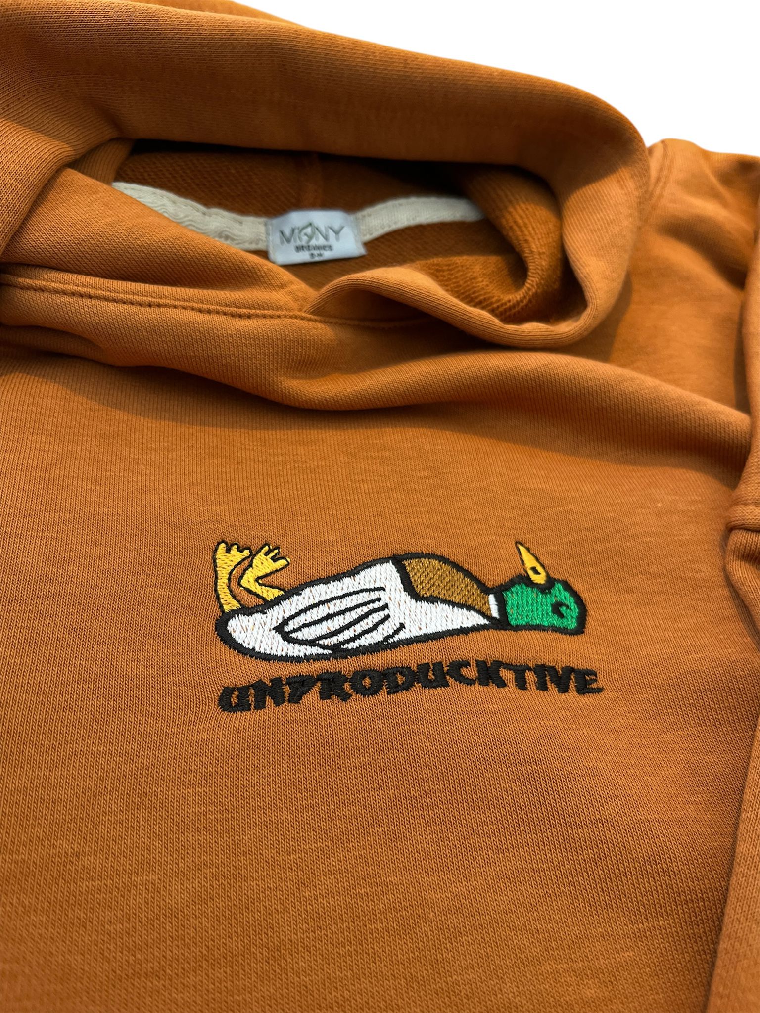UnProductive Oversize Unisex Kapüşonlu Sweatshirt Şardonsuz
