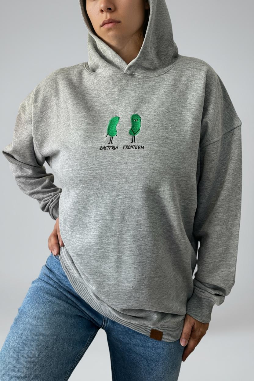 Backteria Oversize Unisex Kapüşonlu Sweatshirt