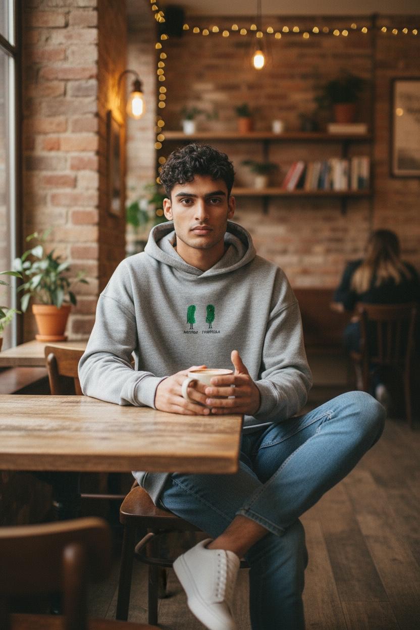 Backteria Oversize Unisex Kapüşonlu Sweatshirt