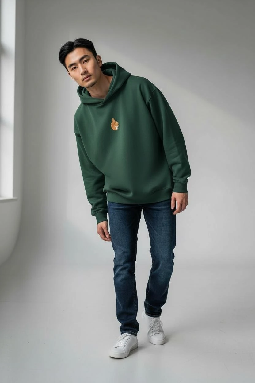 Sincap Oversize Unisex Kapüşonlu Sweatshirt
