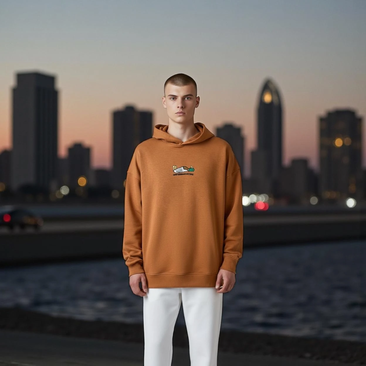 UnProductive Oversize Unisex Kapüşonlu Sweatshirt Şardonsuz