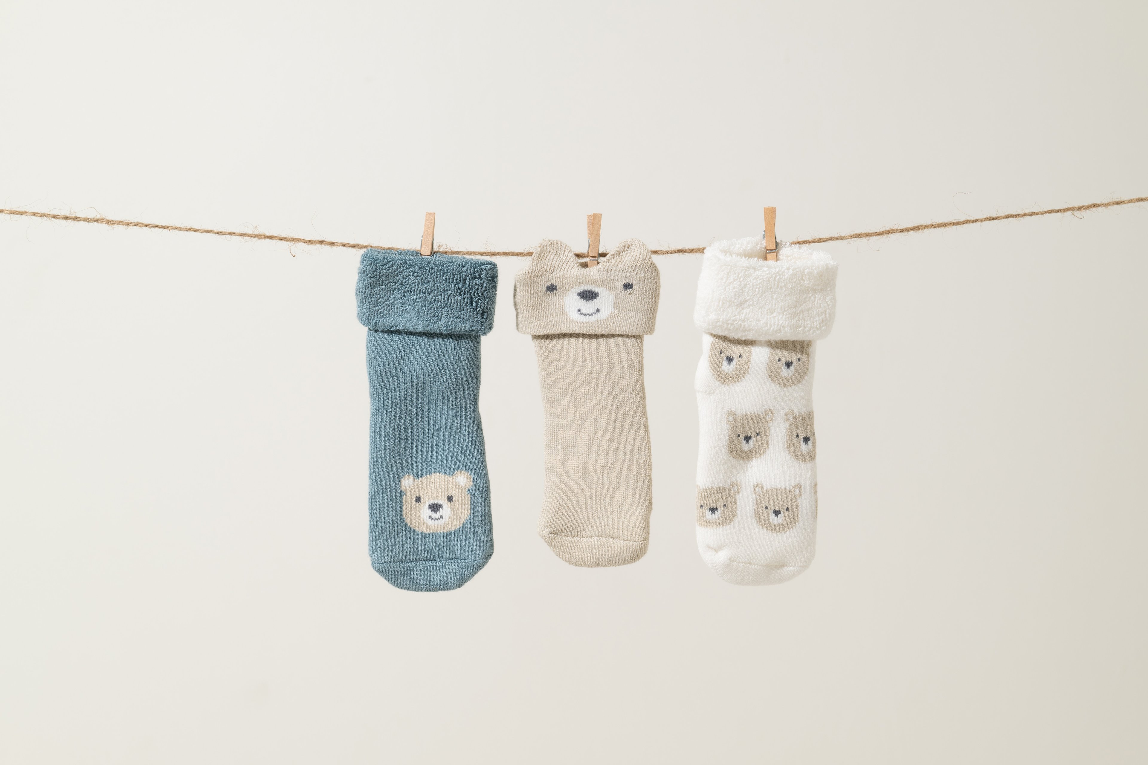 Teddy Unisex Yenidoğan 3'lü Çorap