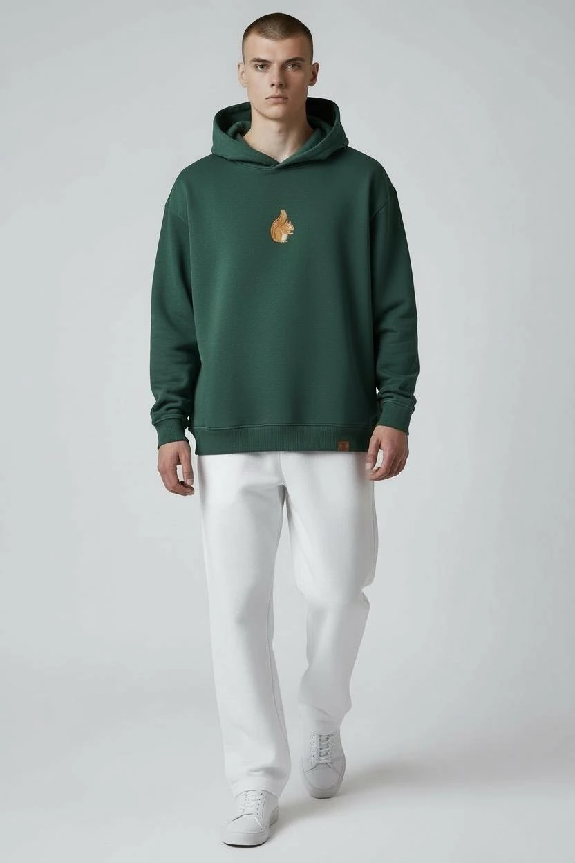 Sincap Oversize Unisex Kapüşonlu Sweatshirt