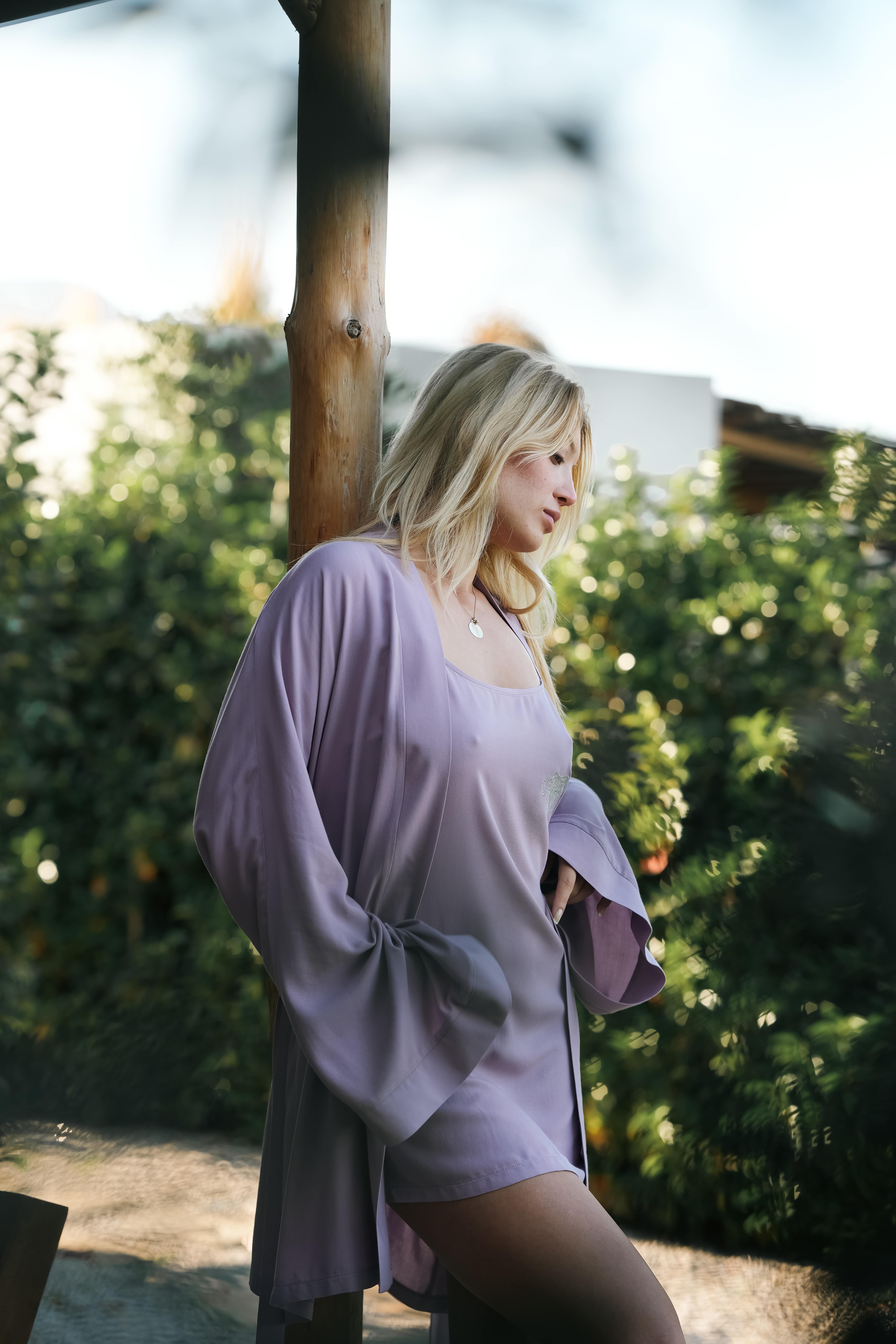 Zenmeri Gül Kurusu Kimono