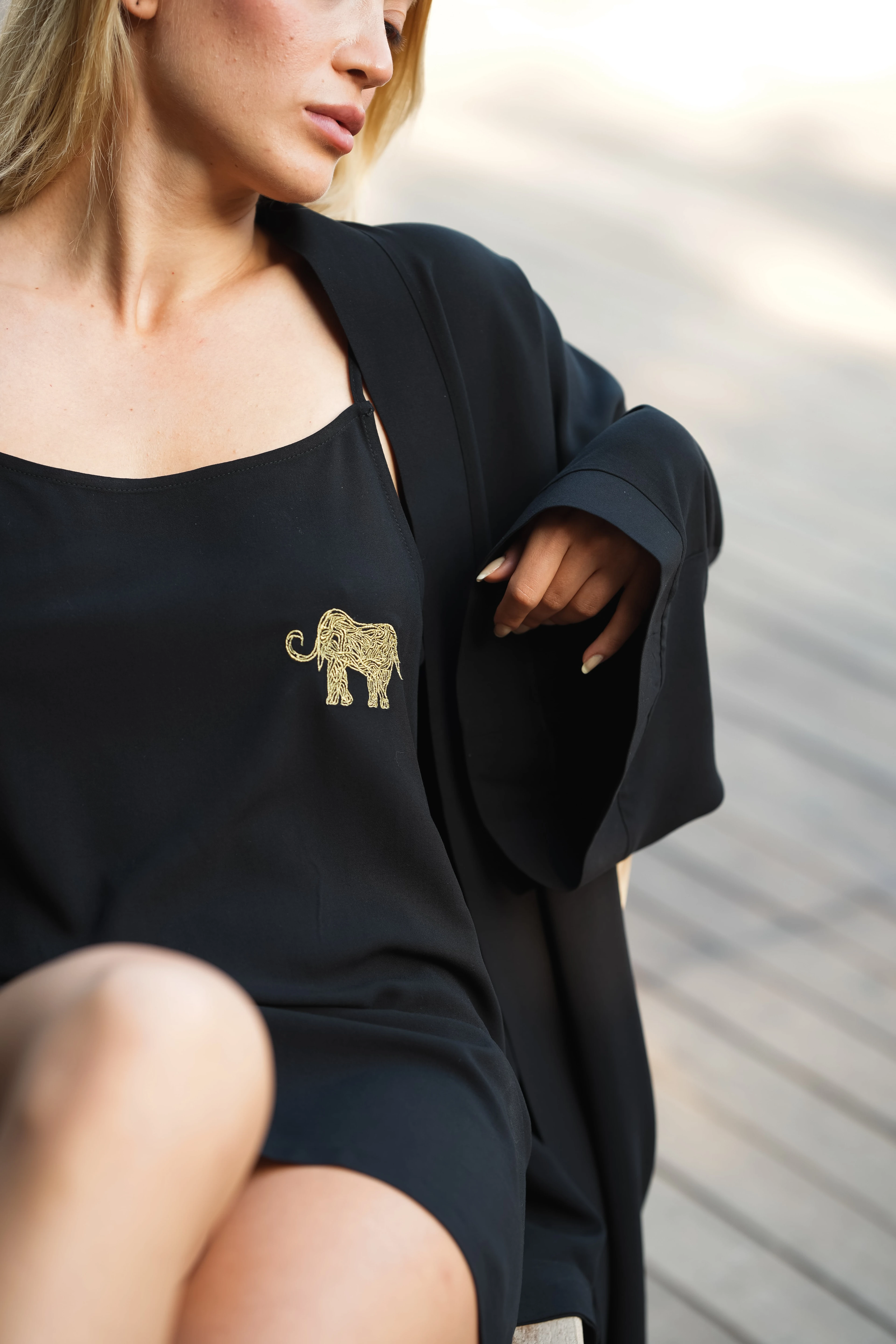 Zenmeri Siyah Gecelik