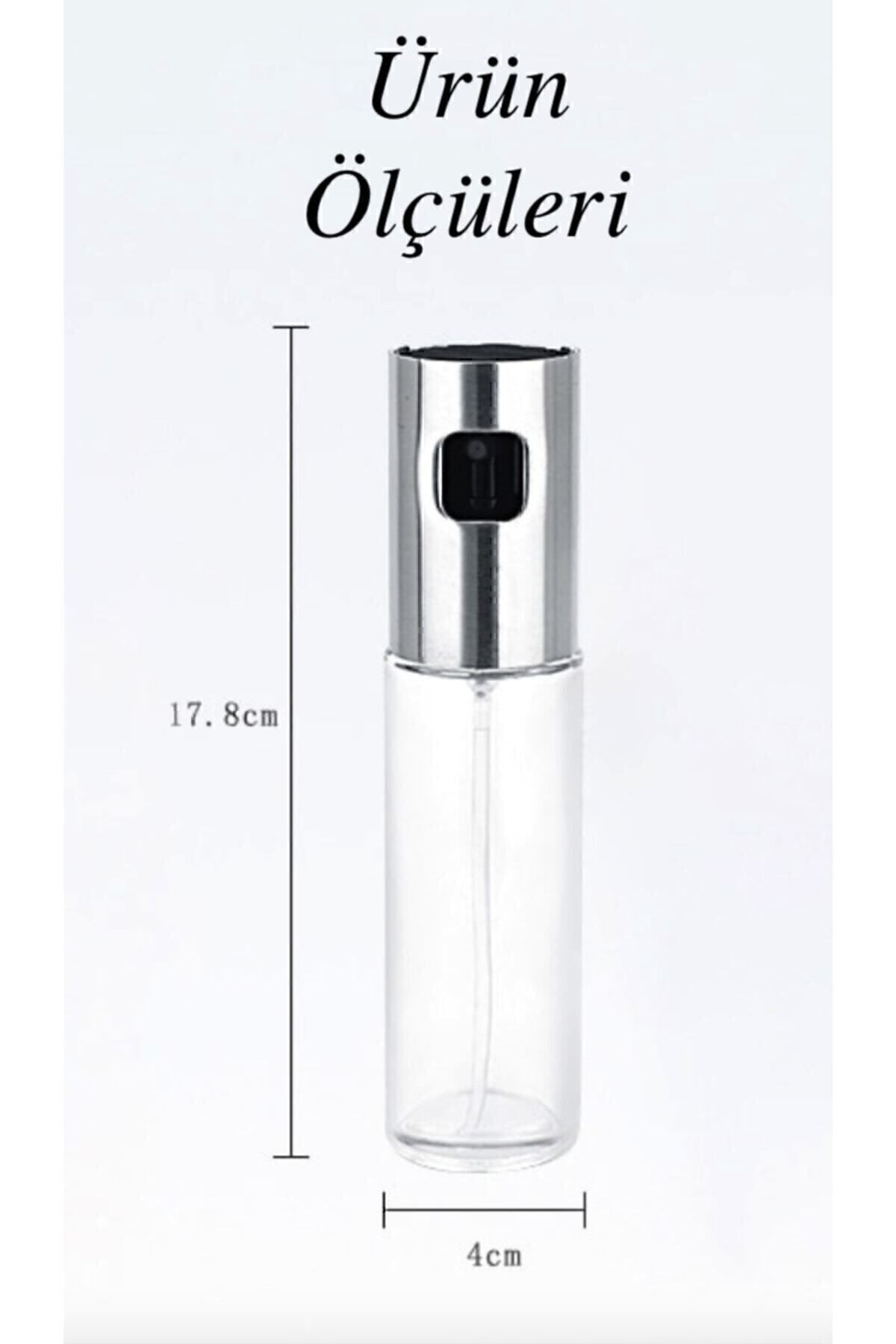 Zeytinyağı Cam Sprey Şişesi Sirke Balsamic Yağ Püskürtücü Barbekü Sosu Yağdanlık 100 ml