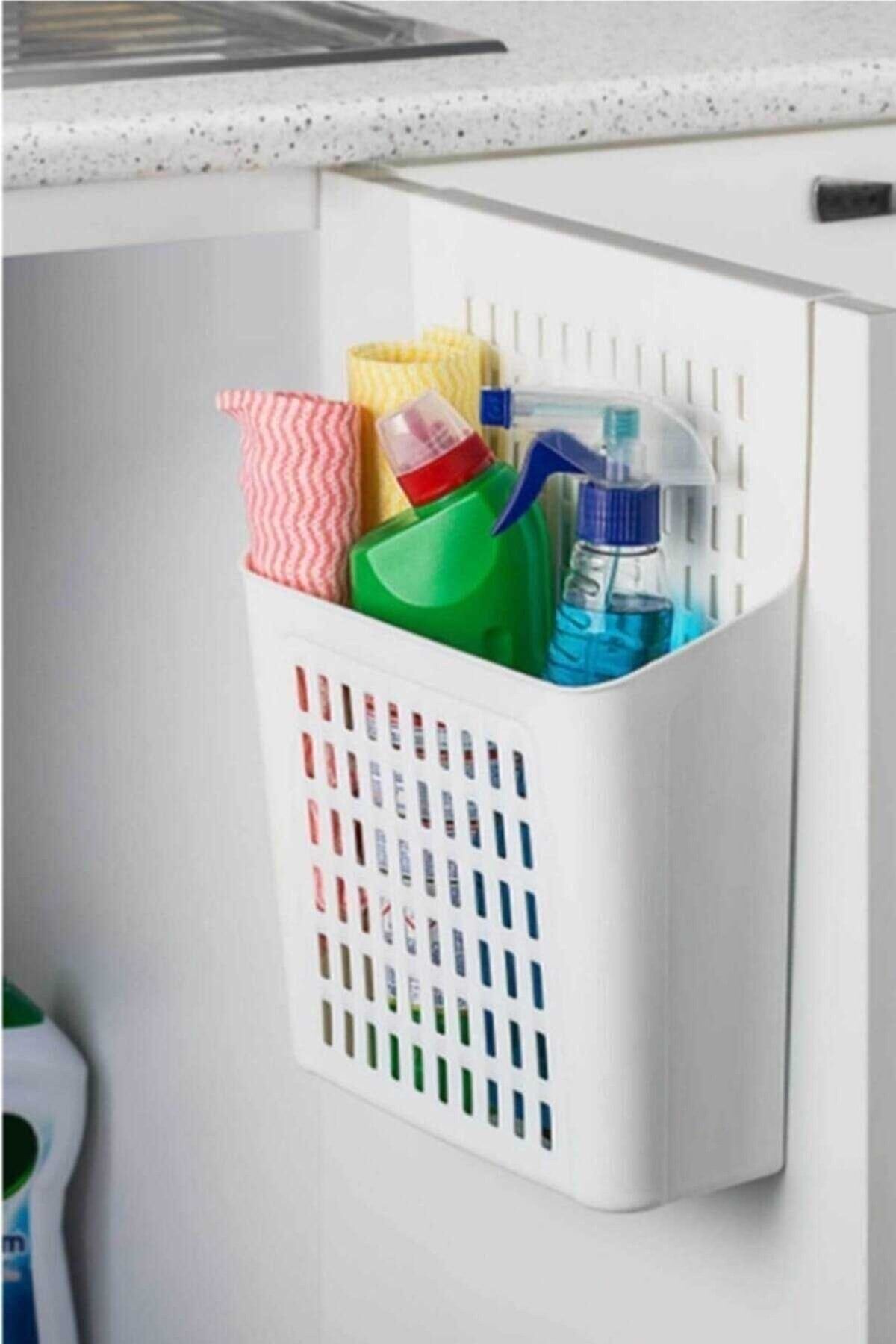 Plastik Askılı Dolap Düzenleyici Dolap Içi Deterjanlık Kontef