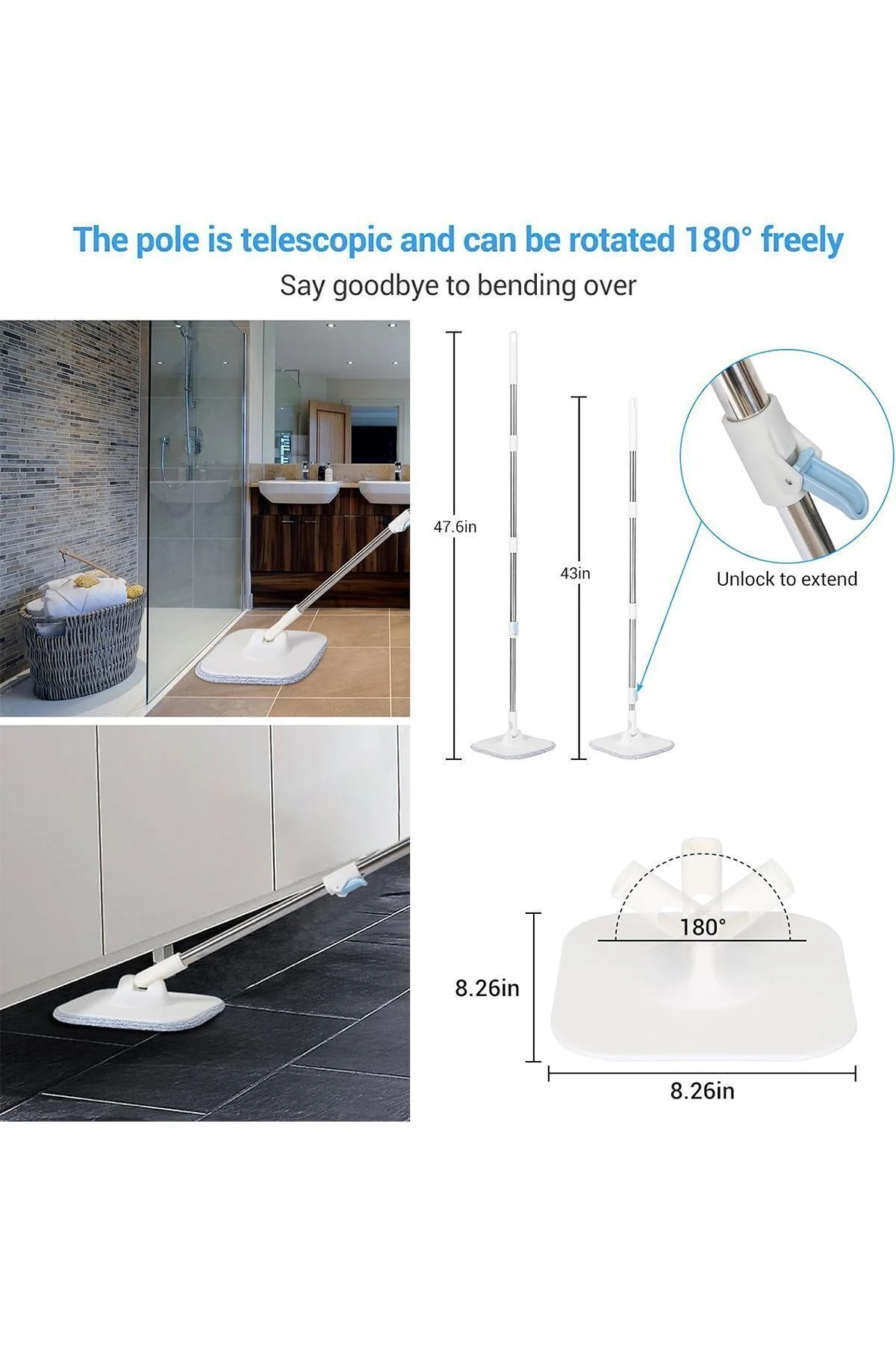 RobotX Mop Temiz Su Ile Kirli Su Ile Ayıran Otomatik Temizlik Seti