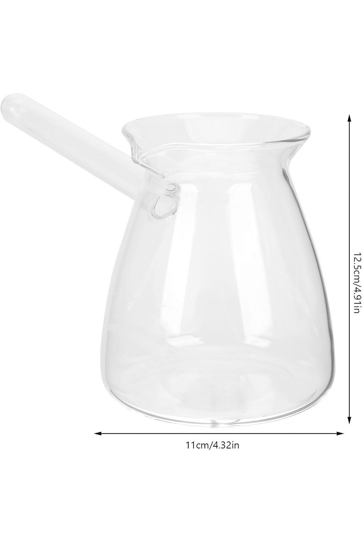 Borosilikat Cam Cezve Isıya Dayanıklı 350 ml