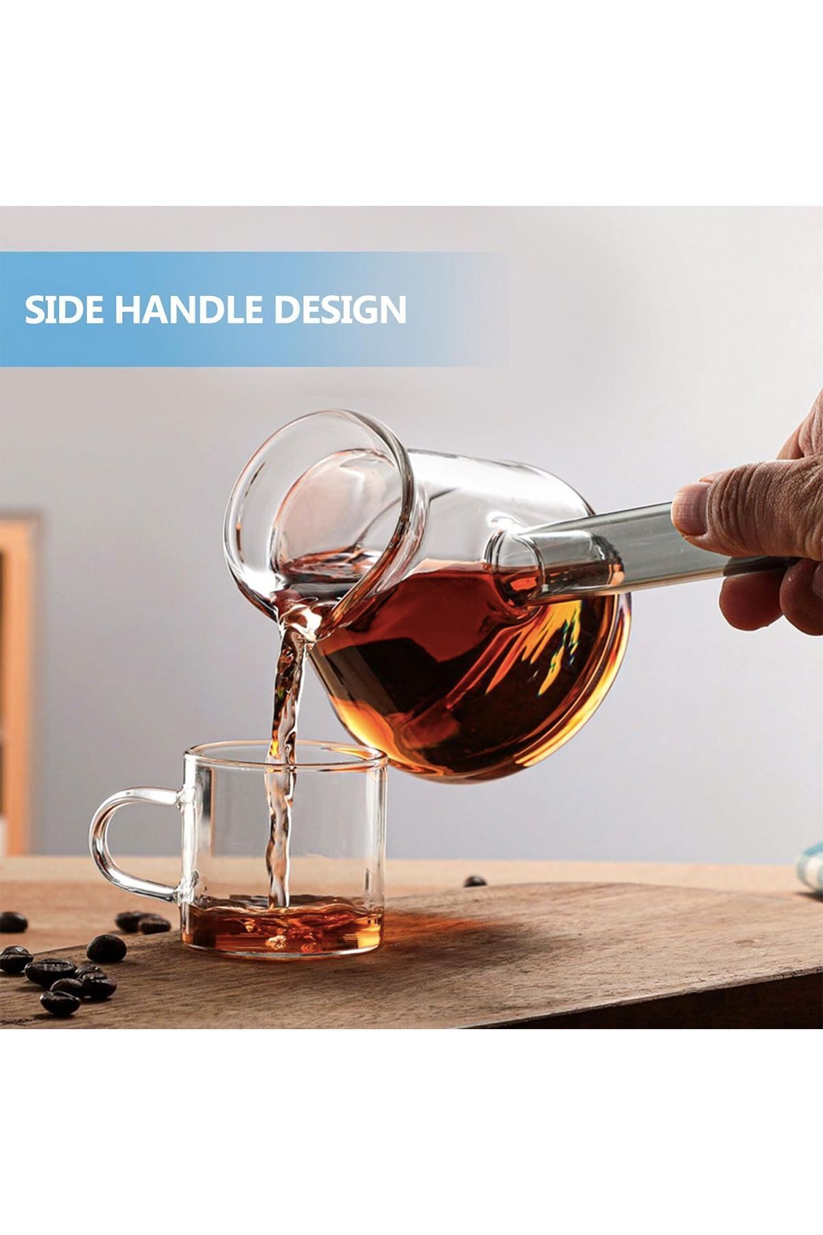 Borosilikat Cam Cezve Isıya Dayanıklı 350 ml