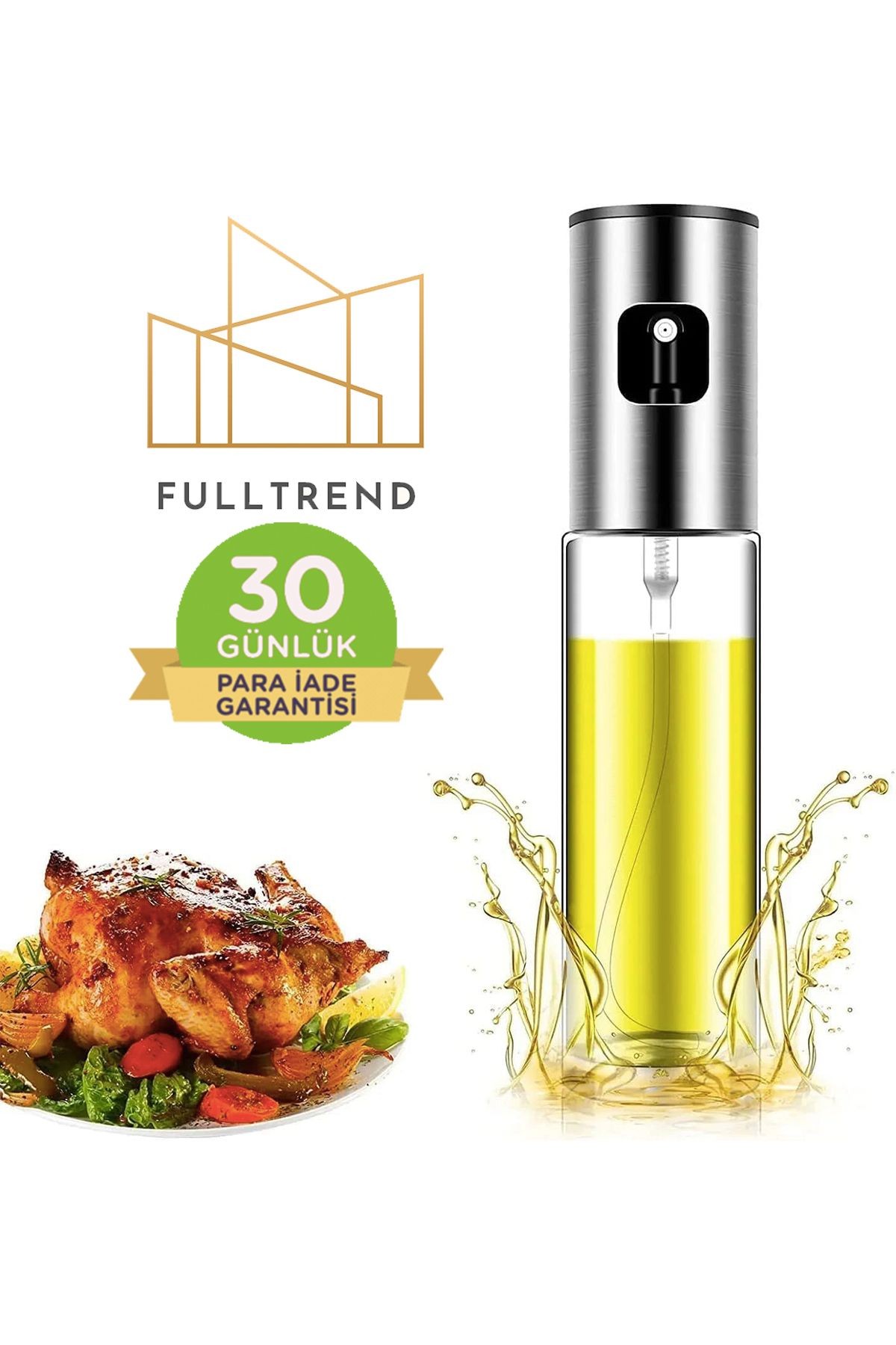 Sprey Yağdanlık Cam Şişe Zeytinyağı, Sirke, Yağ Püskürtücü Airfryer Için Yağdanlık