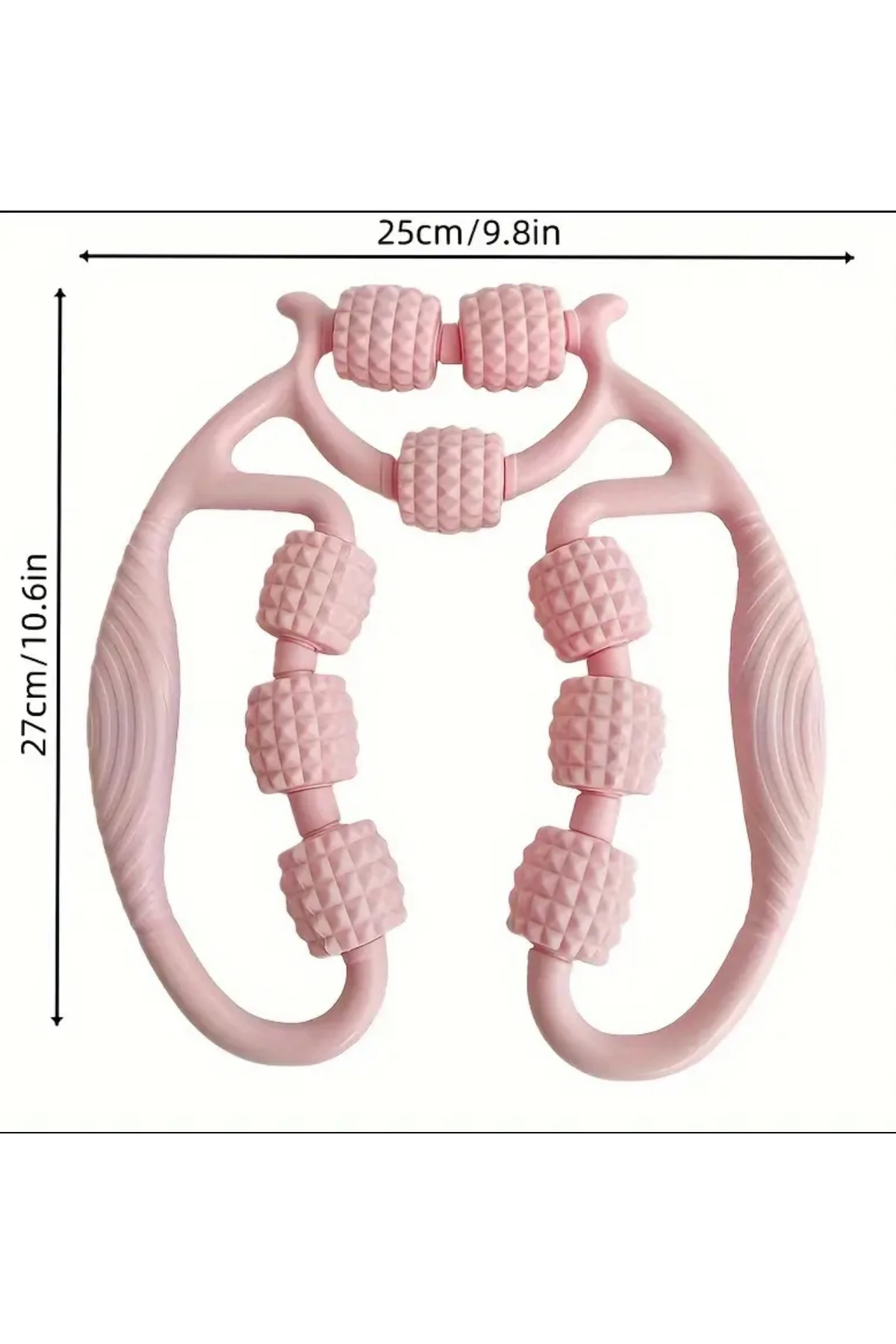 Kas Gevşetici Selülit Masaj Aleti 9 Tekerlekli Lenf Drenaj Rulosu Bacak Kol