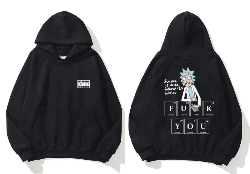 RICK & MORTY baskılı  Sweatshirt