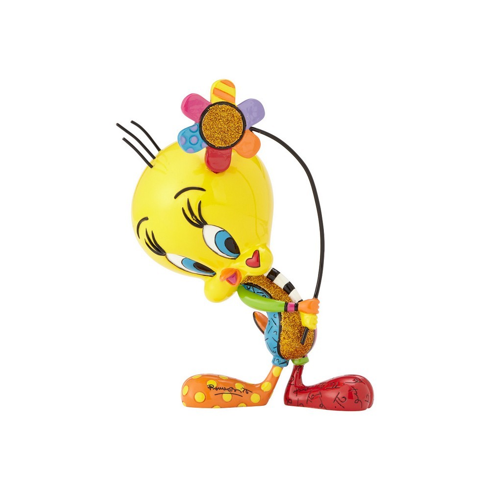 Looney Tunes Tweety With Flowers Britto Figür Biblo