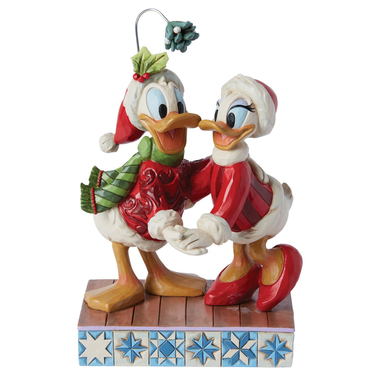 Donald Duck ve Daisy Duck Ökseotu Noel Figürü