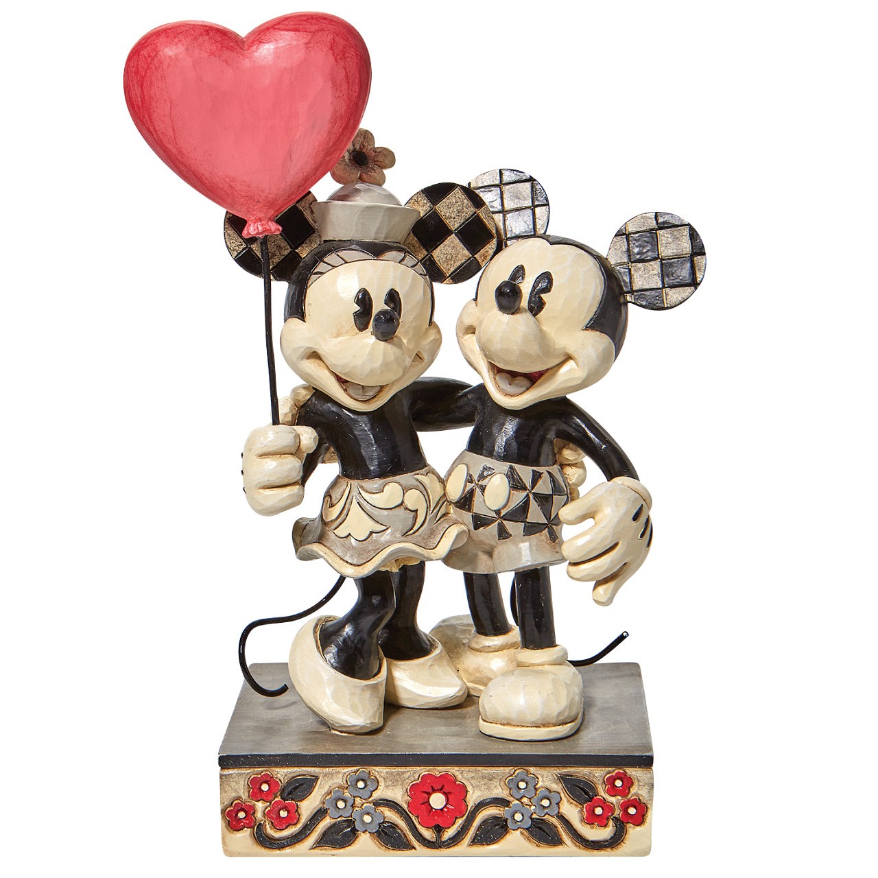 Havada Aşk Kokusu Var Mickey Minnie Kalp Dekoratif Figür Biblo