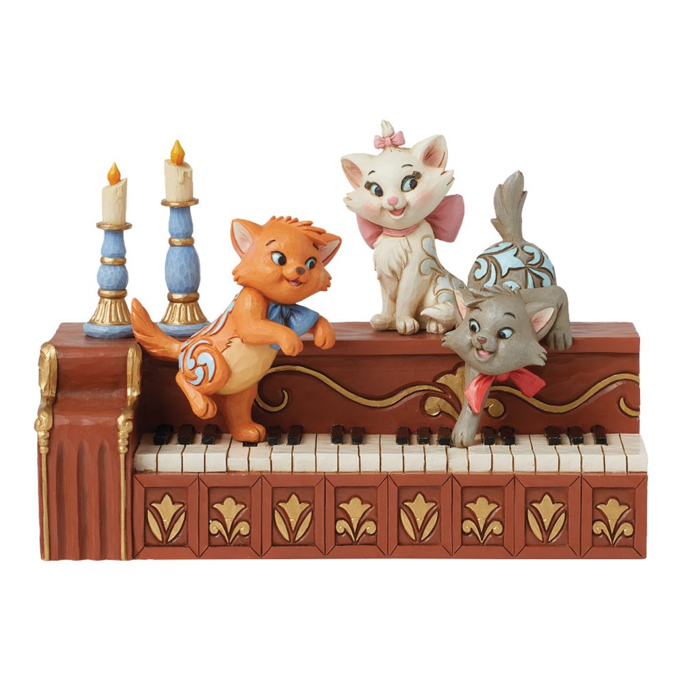 Disney Aristocats Kittens Piano Lisanslı Figür Biblo