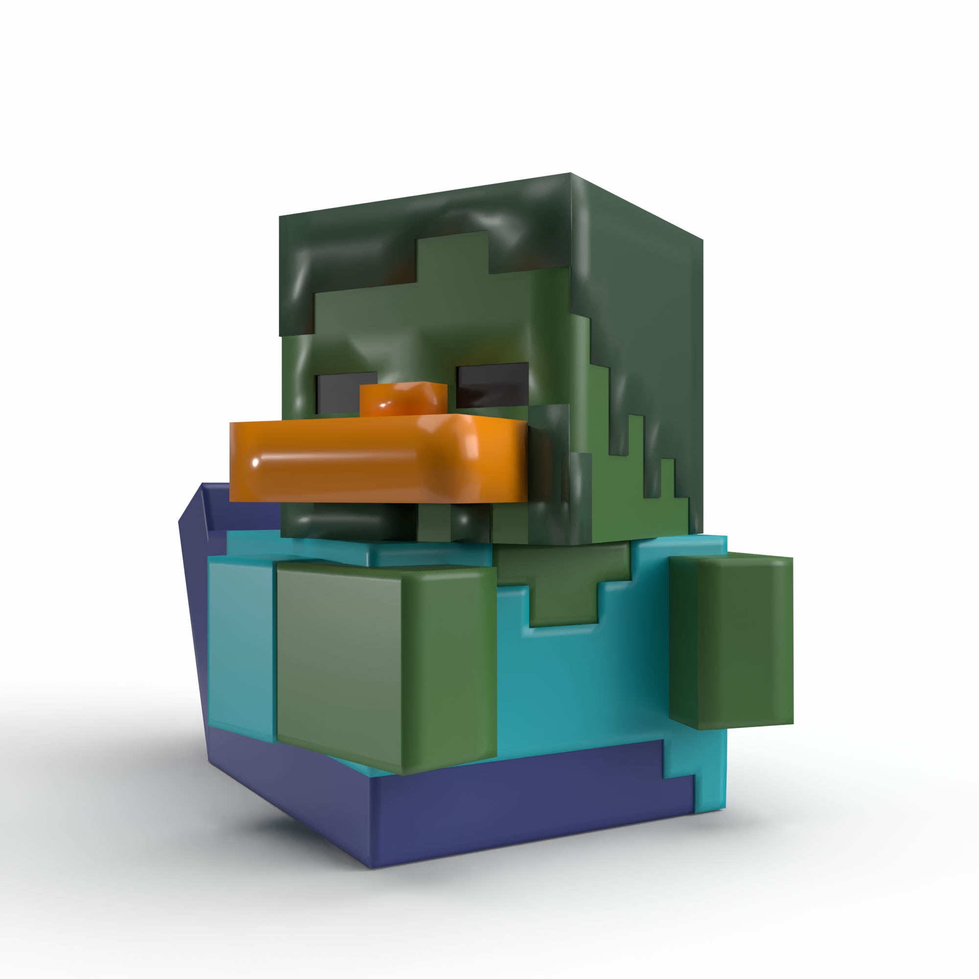Tubbz Minecraft Zombie Boxed Lisanslı Cosplay Ördek Collectible Figür