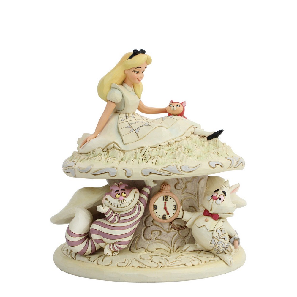 Disney Whimsy Ve Wonder Beyaz Orman Alice Harikalar Diyarında Figür Biblo