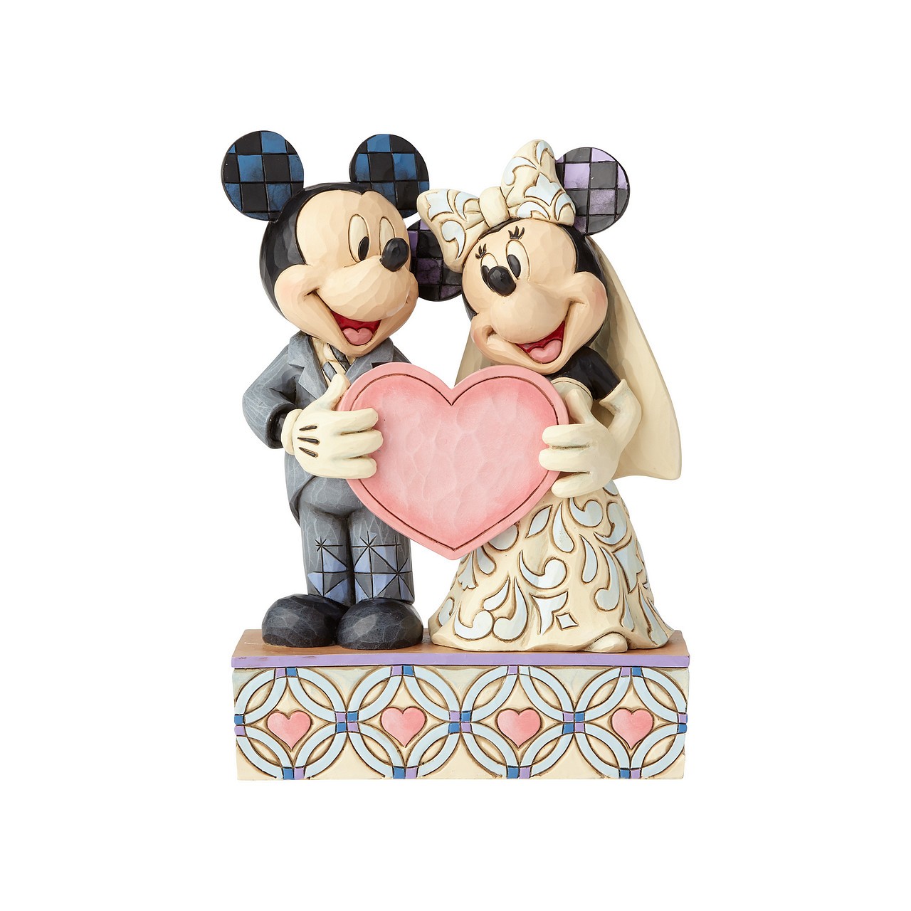 Disney İki Ruh, Tek Kalp Mickey Mouse ve Minnie Mouse Figür Biblo
