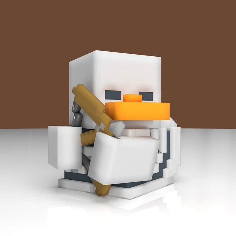 Tubbz Minecraft Skeleton Boxed Lisanslı Cosplay Ördek Collectible Figür