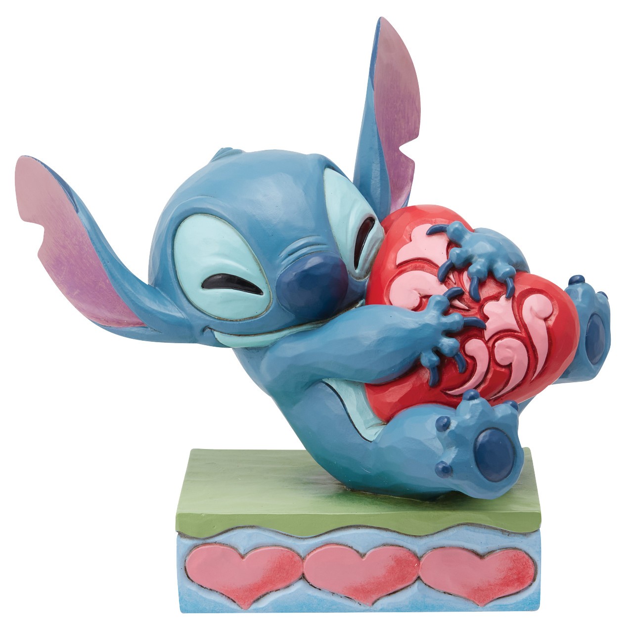 Disney Kalbe Sarılmış Stitch Figür Biblo