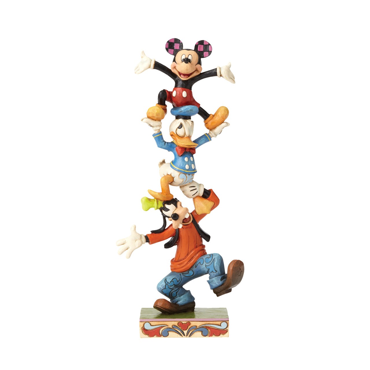 Disney Sallanan Kule Goofy, Donald Duck ve Mickey Mouse Figür Biblo