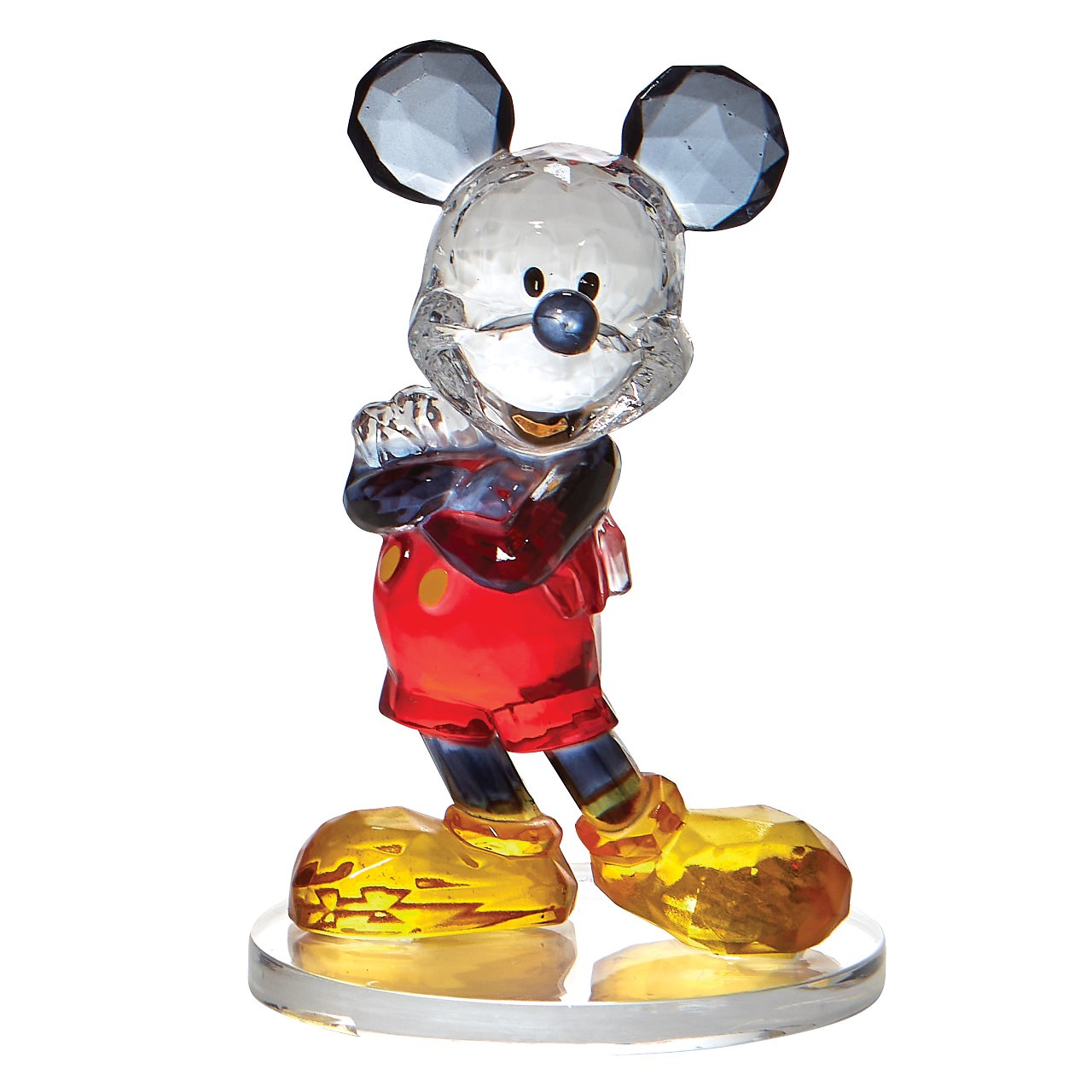 Disney Mickey Mouse Şeffaf Facets Figür Biblo