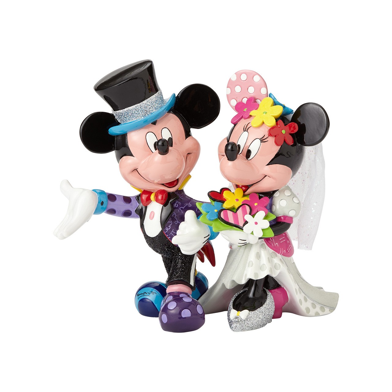 Disney Britto Mickey Mouse & Minnie Mouse Düğün Figür Biblo