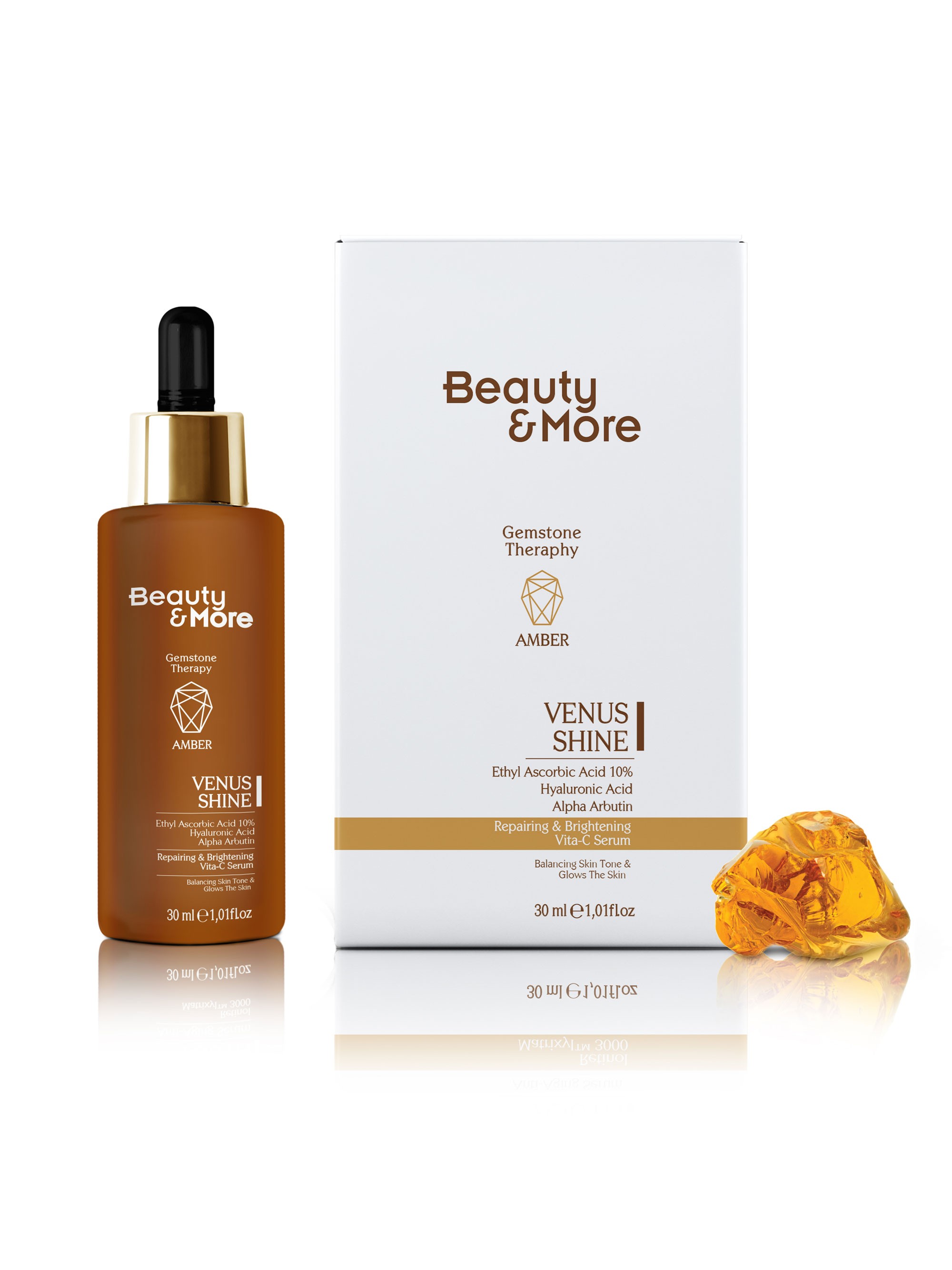 Beauty&More Amber Venüs Shine Onarıcı ve Aydınlatıcı Serum 30 ml