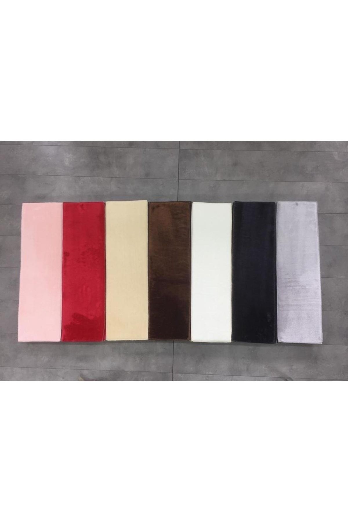 Comfort Pufidik Peluş Merdiven Halısı Kaymaz Tabanlı (1 Adet) Basamak Paspası - Pembe