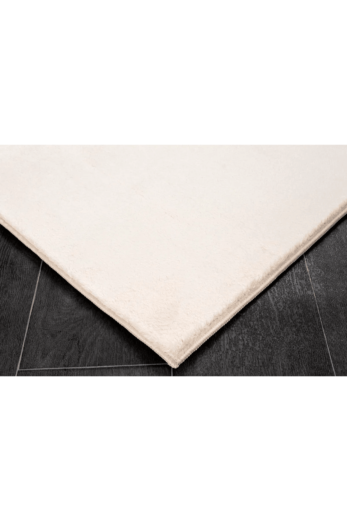 Bonny Home Elite 80x150 cm Peluş Banyo Paspası Kaymaz Tabanlı Pufidik Banyo Halısı Büyük Ebat - Krem