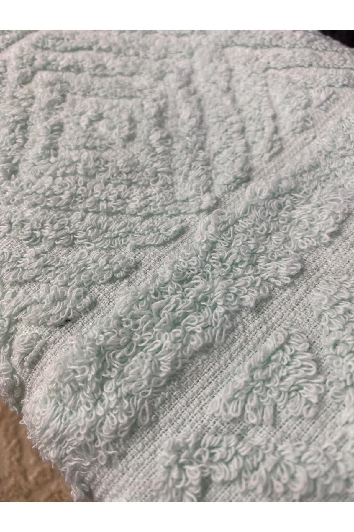 Karo 3’lü El ve Yüz Havlu Seti – 50x90 cm %100 Pamuk, Yumuşak Dokulu,Örgü Desen