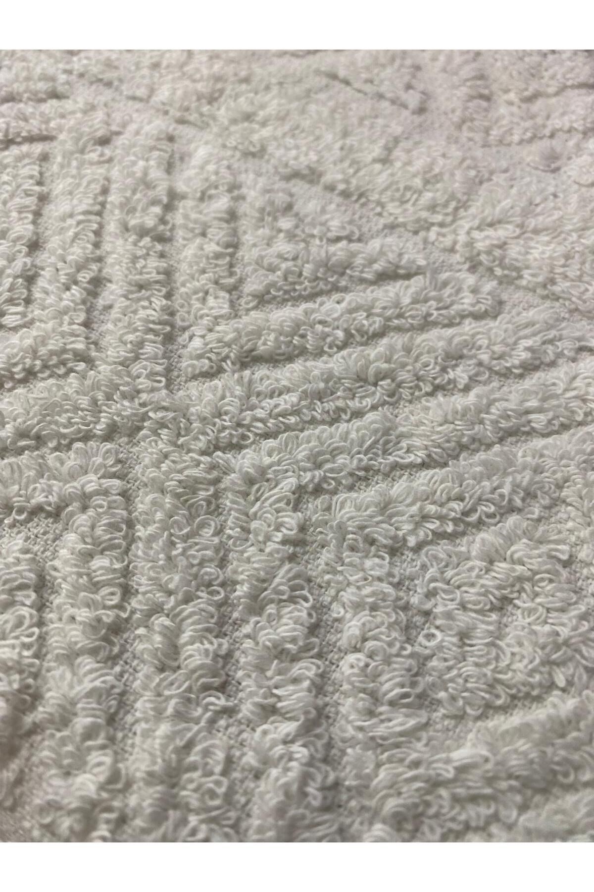 Karo 3’lü Banyo Havlu Seti – 100x150 cm %100 Pamuk, Yumuşak Dokulu,Örgü Desen
