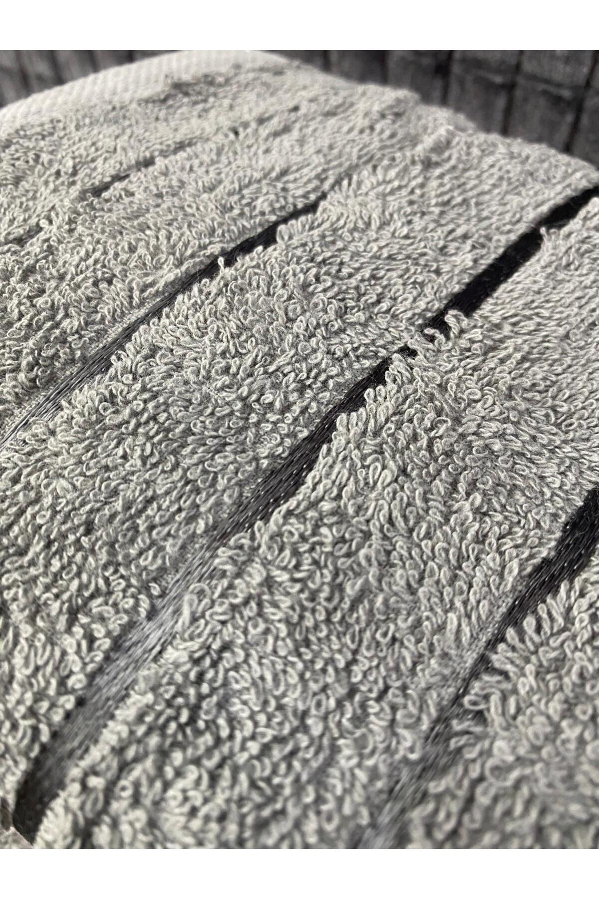 Line 3’lü El ve Yüz Havlu Seti – 50x90 cm %100 Pamuk, Yumuşak Dokulu,Çizgili Desenli