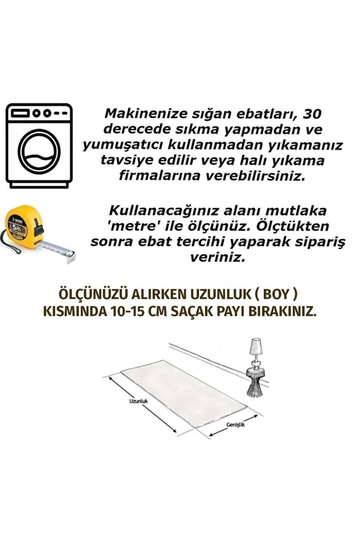 Bubble Ponpon Saçaklı Kaymaz Tabanlı Salon Oda Çocuk Mutfak Halısı Makinede Yıkanabilir Yumuşak Kesme Yolluk - Kahve