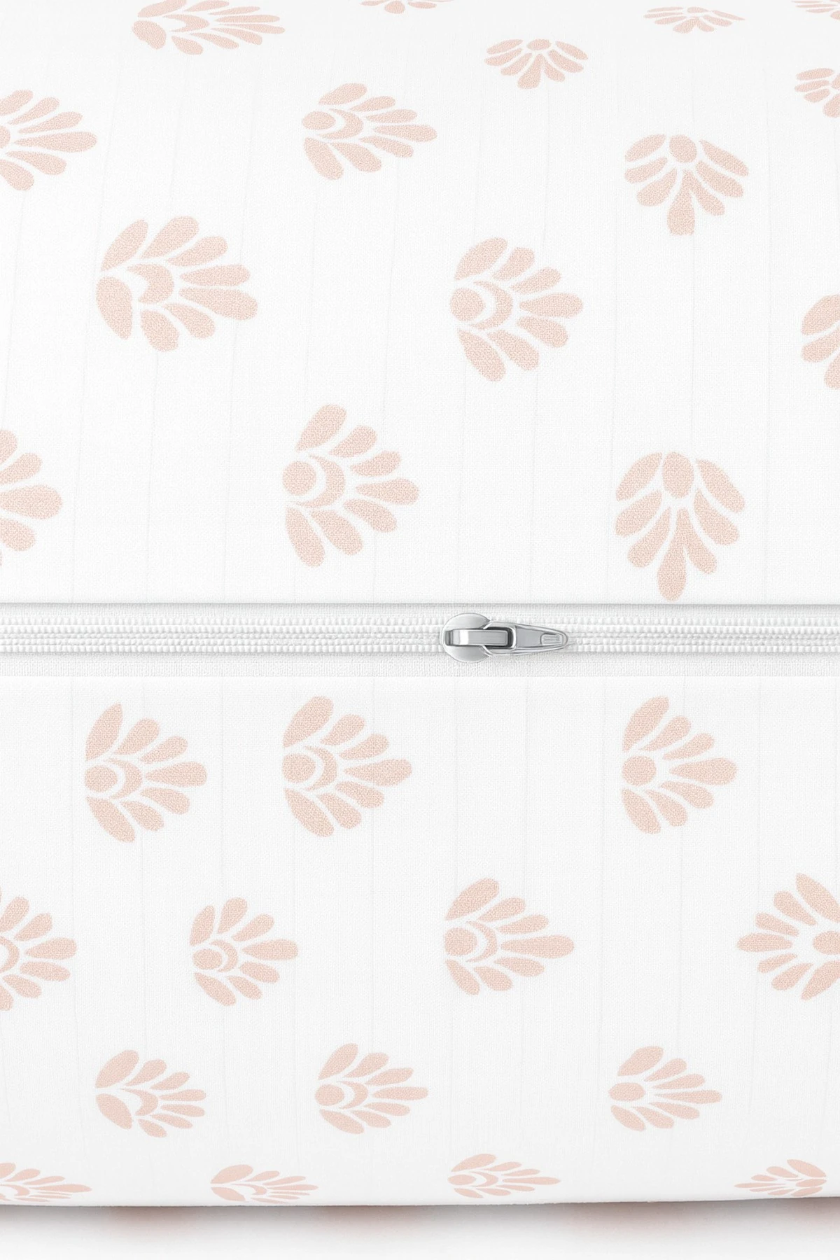 Zenia Desenli 2 li Yastık Kılıfı Pamuklu Kumaş Fermuarlı