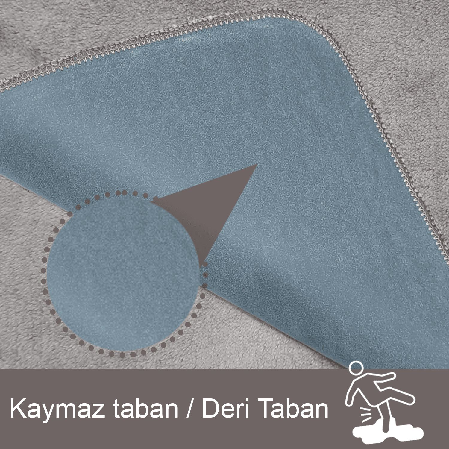 Bonny Home Unicolor Düz 3lü Banyo Paspası Halısı Seti Kaymaz Klozet Takımı - Kahve